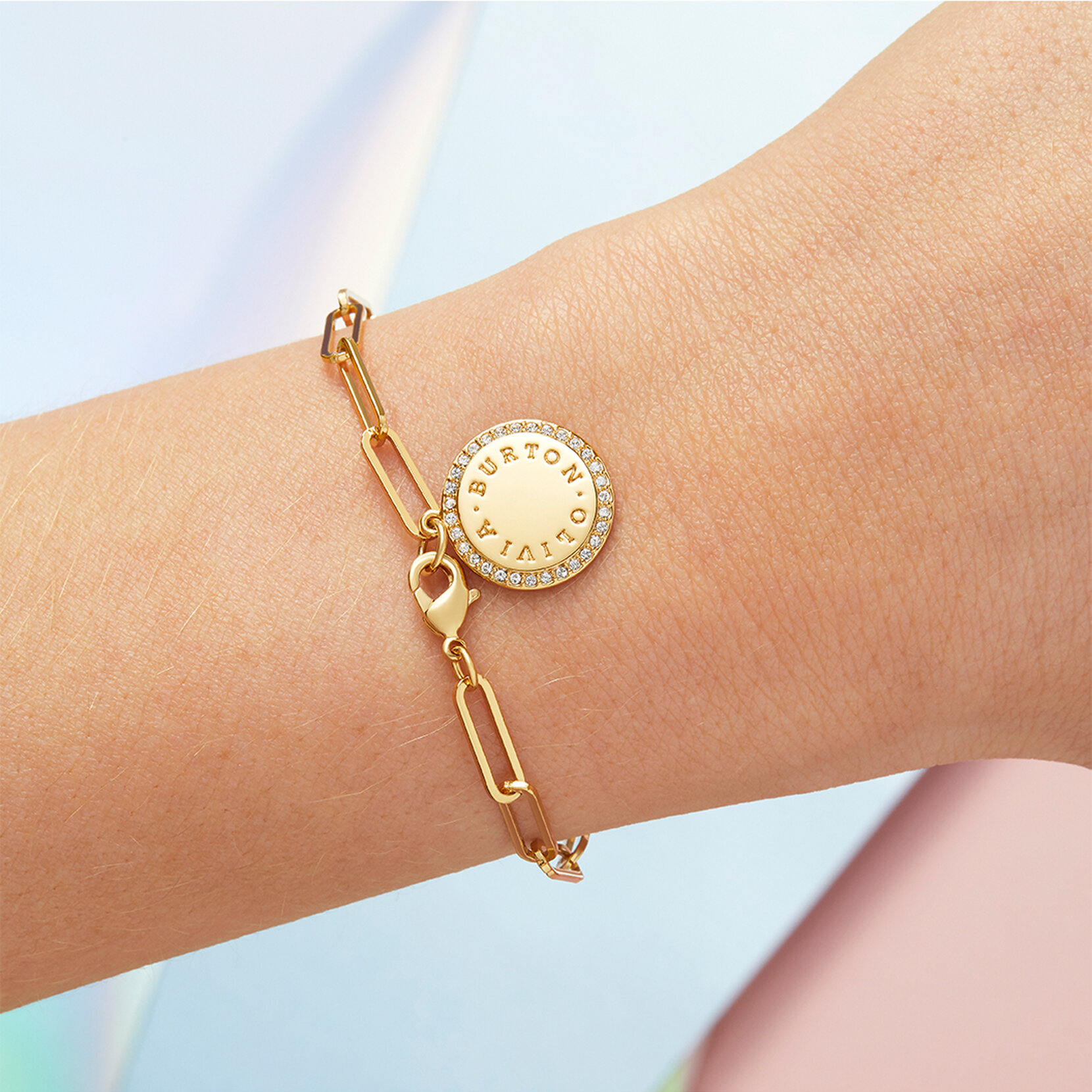 Gold Disc Bracelet