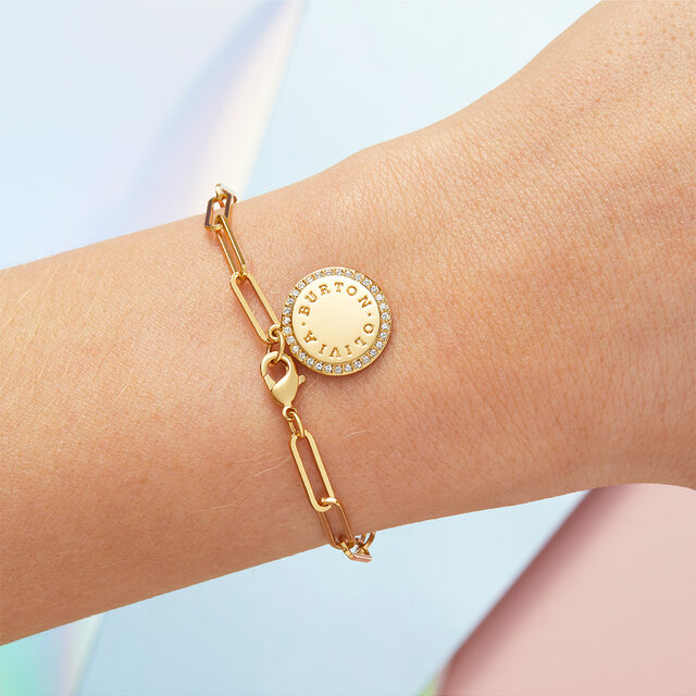Gold Disc Bracelet
