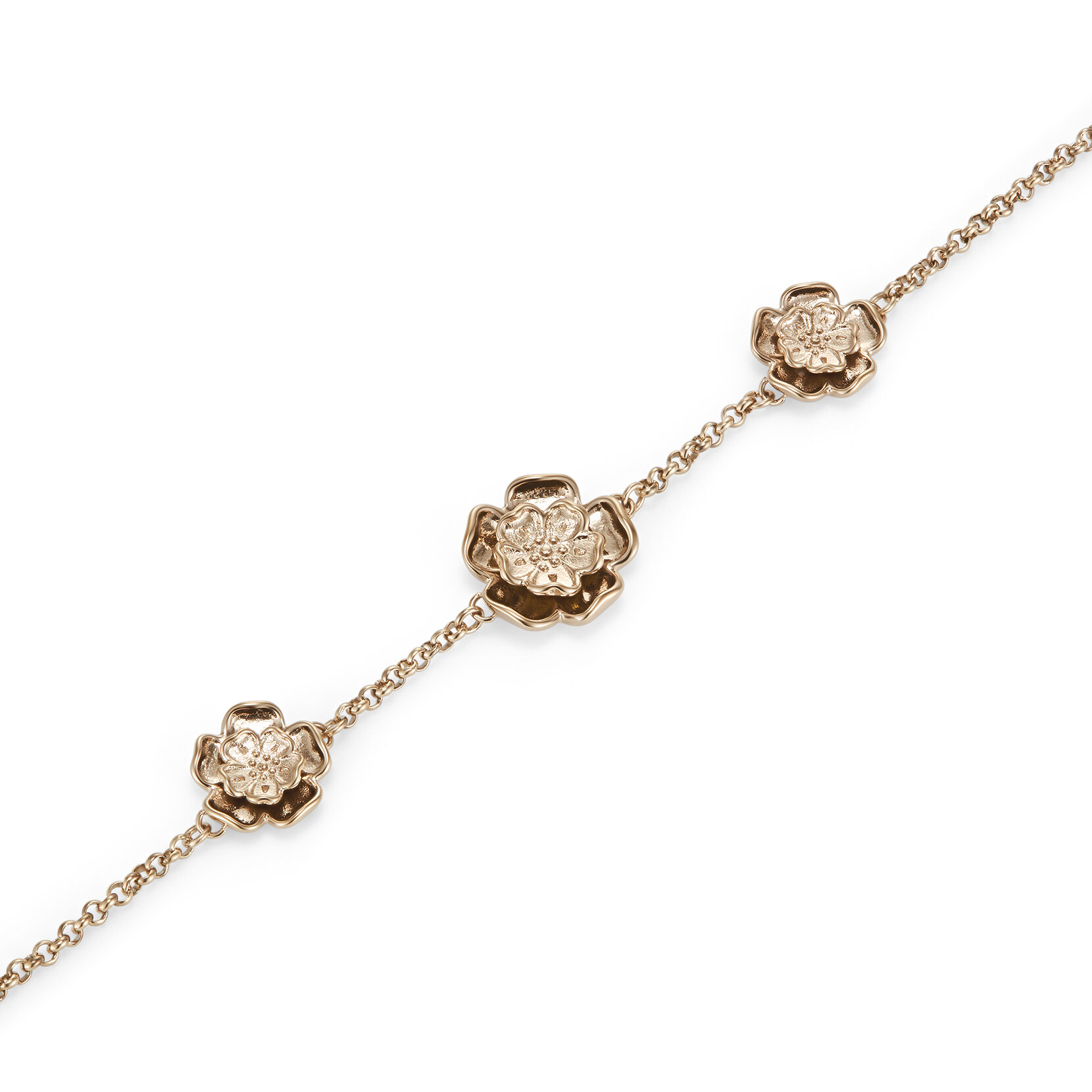 Tudor Rose Rose Gold Plated Bracelet