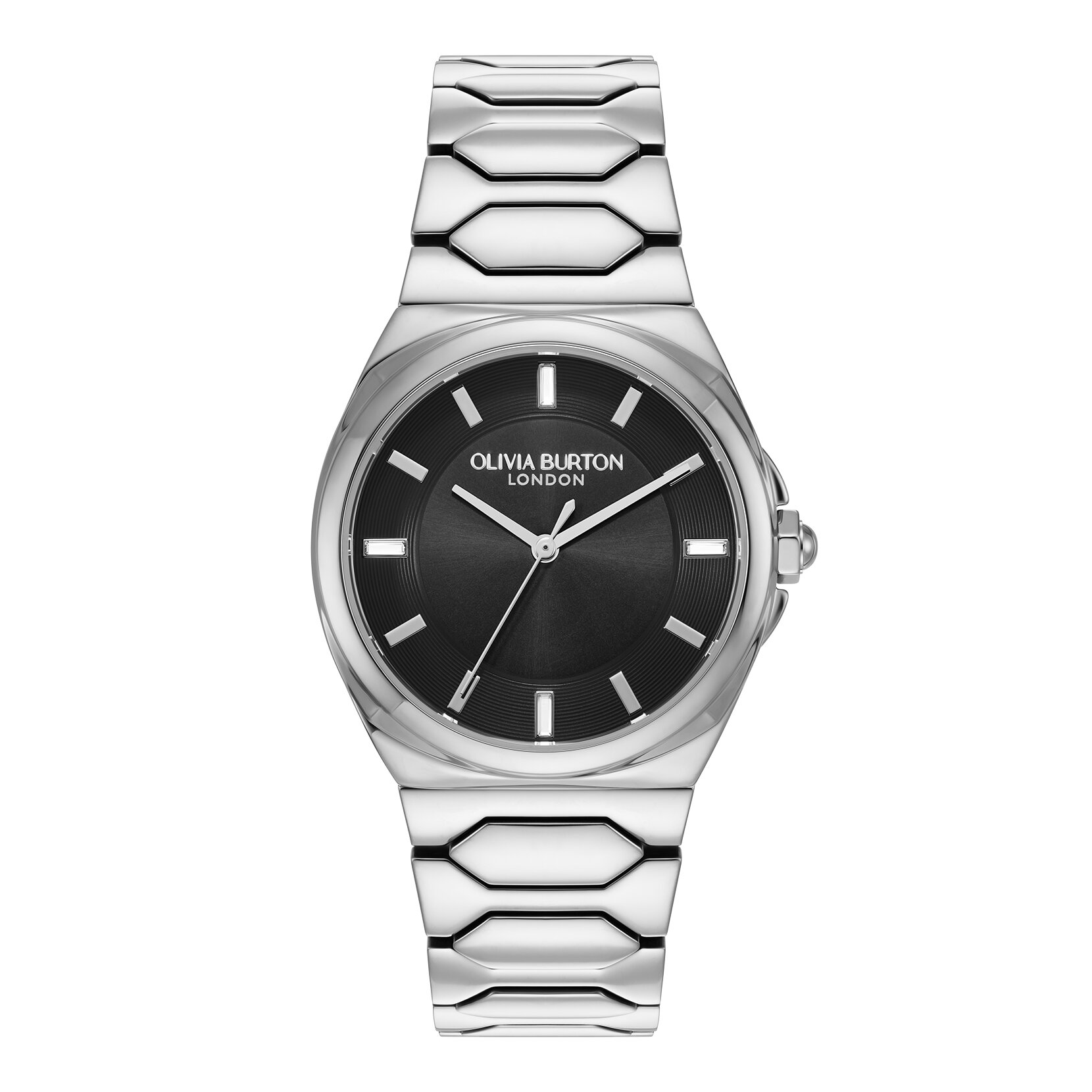 Bracelet de Montre Lustre 34mm Onyx & Argent