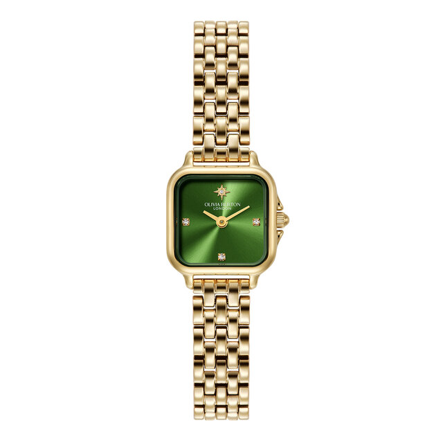 20mm Mini Grosvenor Deep Green & Gold Bracelet Watch