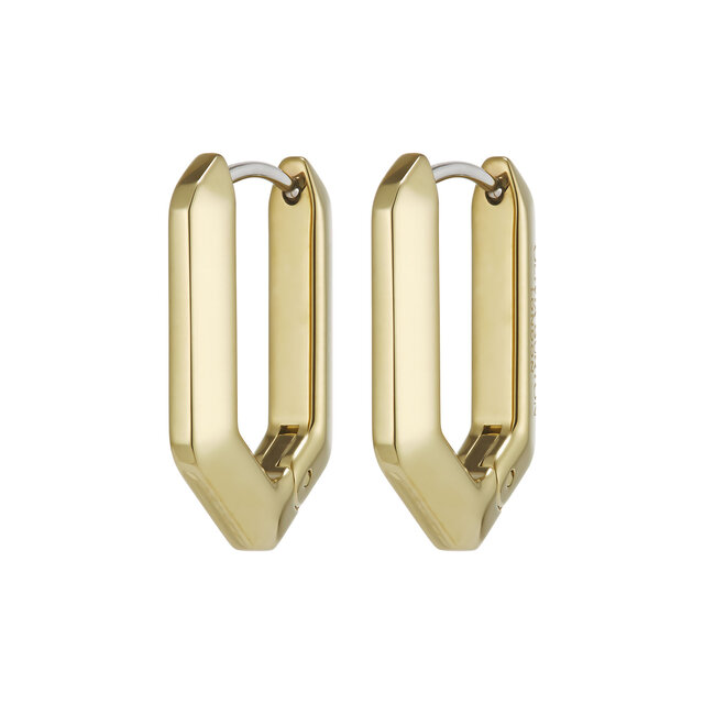 Boucles d'Oreilles Cr&eacute;oles G&eacute;om&eacute;triques Nid d'abeille Plaqu&eacute;es Or