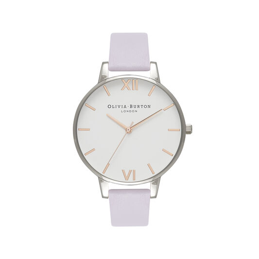 White Dial Parma Violet, Rose Gold & Silver