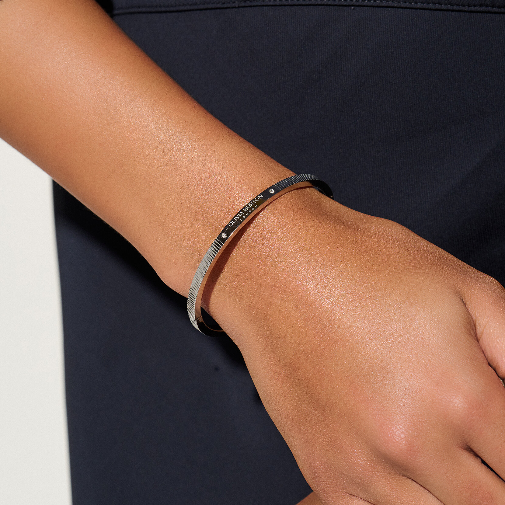 Bracelet argent linéaire