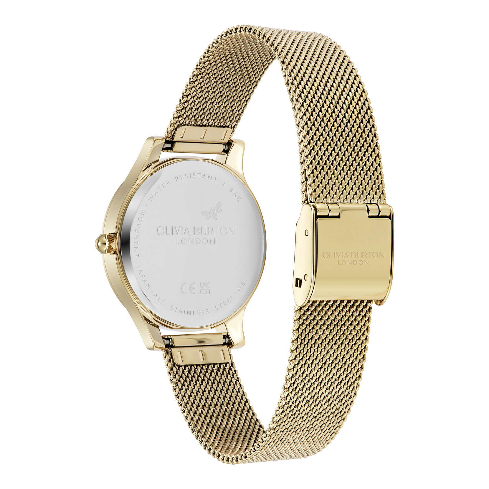 Montre Wonderlust 30mm Ivoire & Maille Or