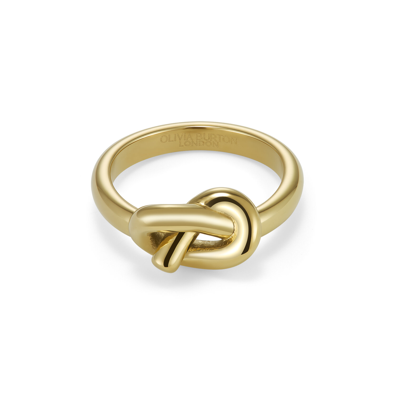 Lover's Knot Gold Plated Ring M