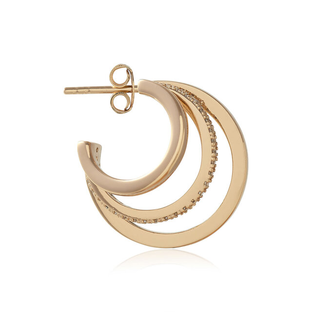 Gold Multi Hoop Earrings