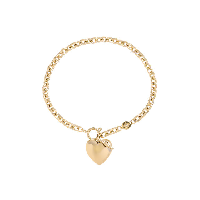 Bracelet Cœur et Nœud Or