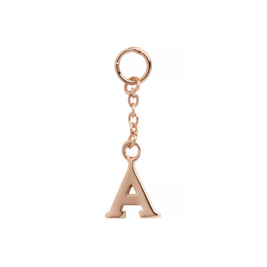 A Huggie Charm Rose Gold