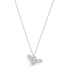 Sparkle Bee Silver Bee Necklace