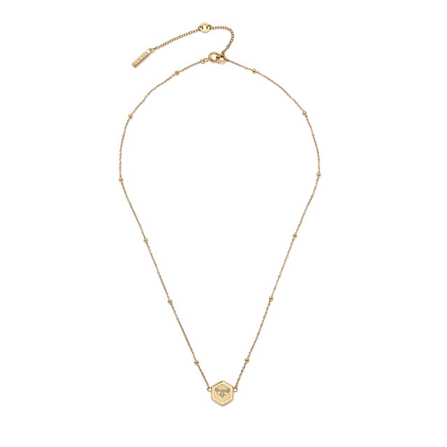 Minima Bee Gold Pendant Necklace