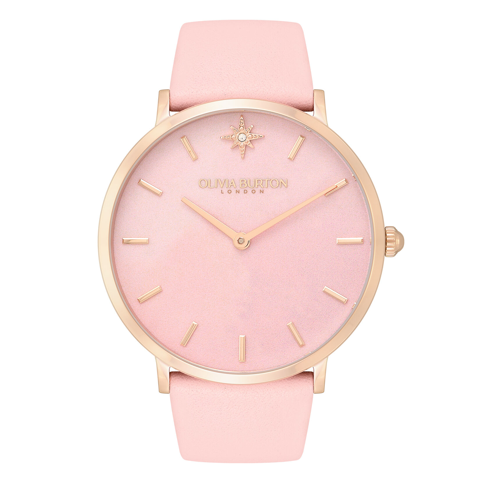 Olivia burton online rose quartz watch