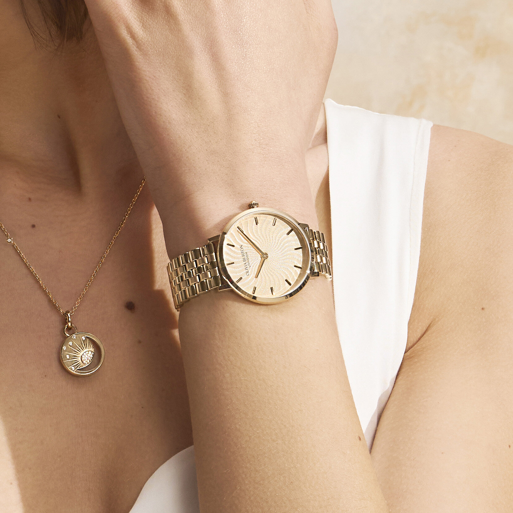Montre Radiant Sun avec Bracelet Or 35mm