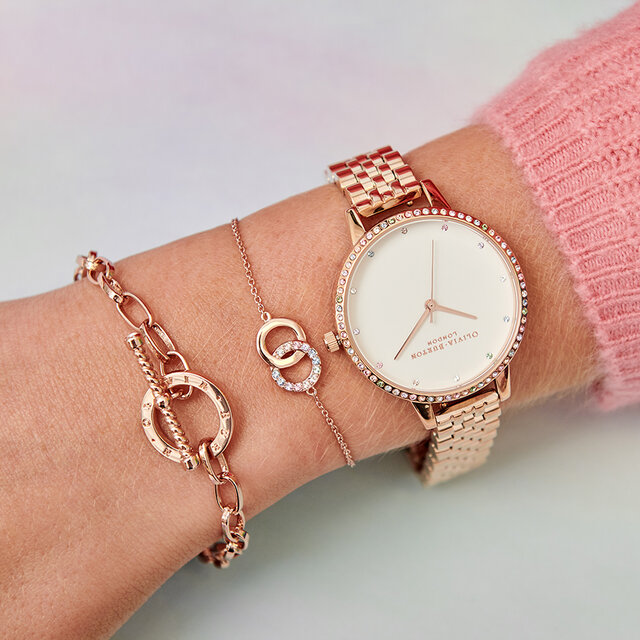 Rose Gold Interlink Bracelet