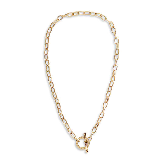 Bejewelled T-Bar Necklace Gold