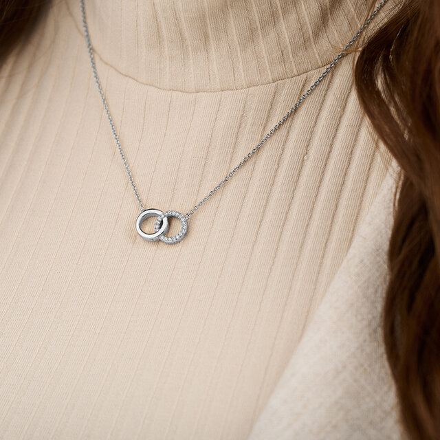 Silver Interlink Necklace