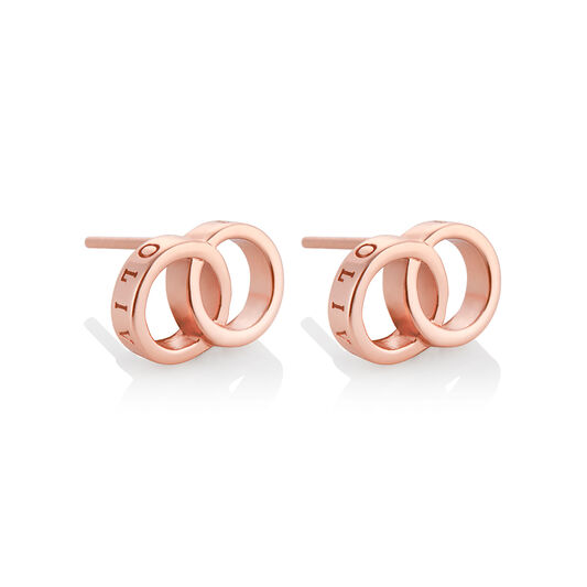 Classics Interlink Rose Gold Earrings