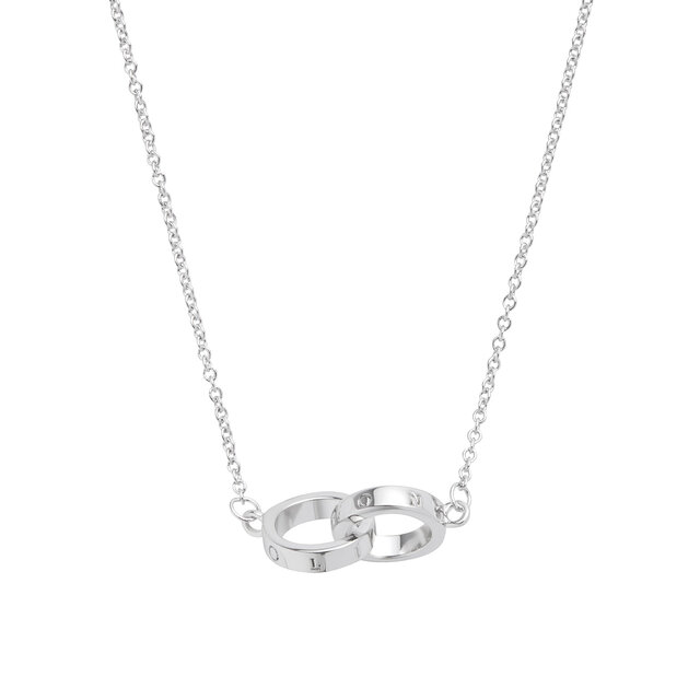 Collier Entrelac&eacute; Argent