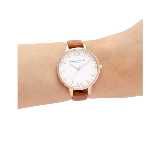 Timeless Tan & Rose Gold Watch