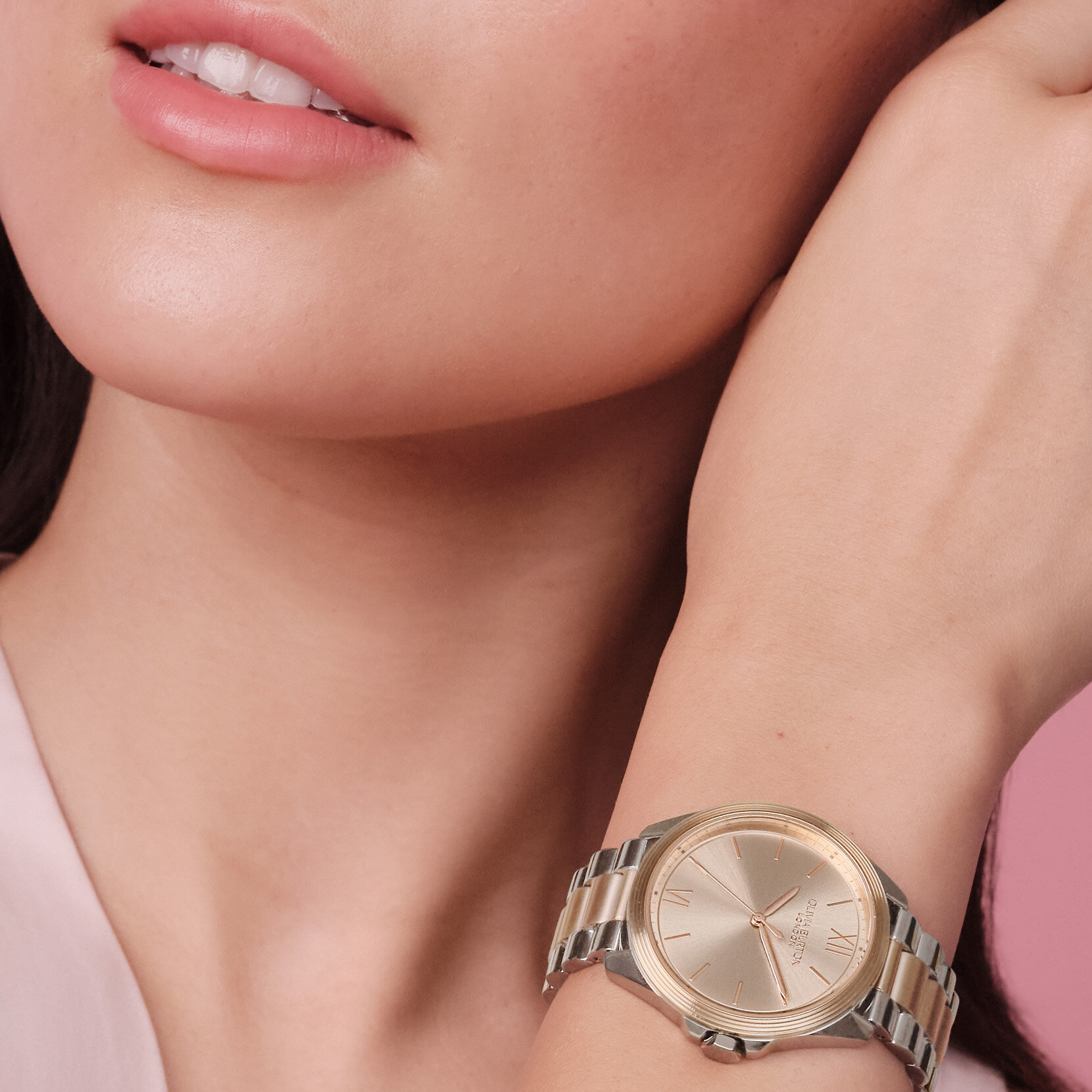 36mm Chiswick Trench Coat & Two Tone Bracelet Watch