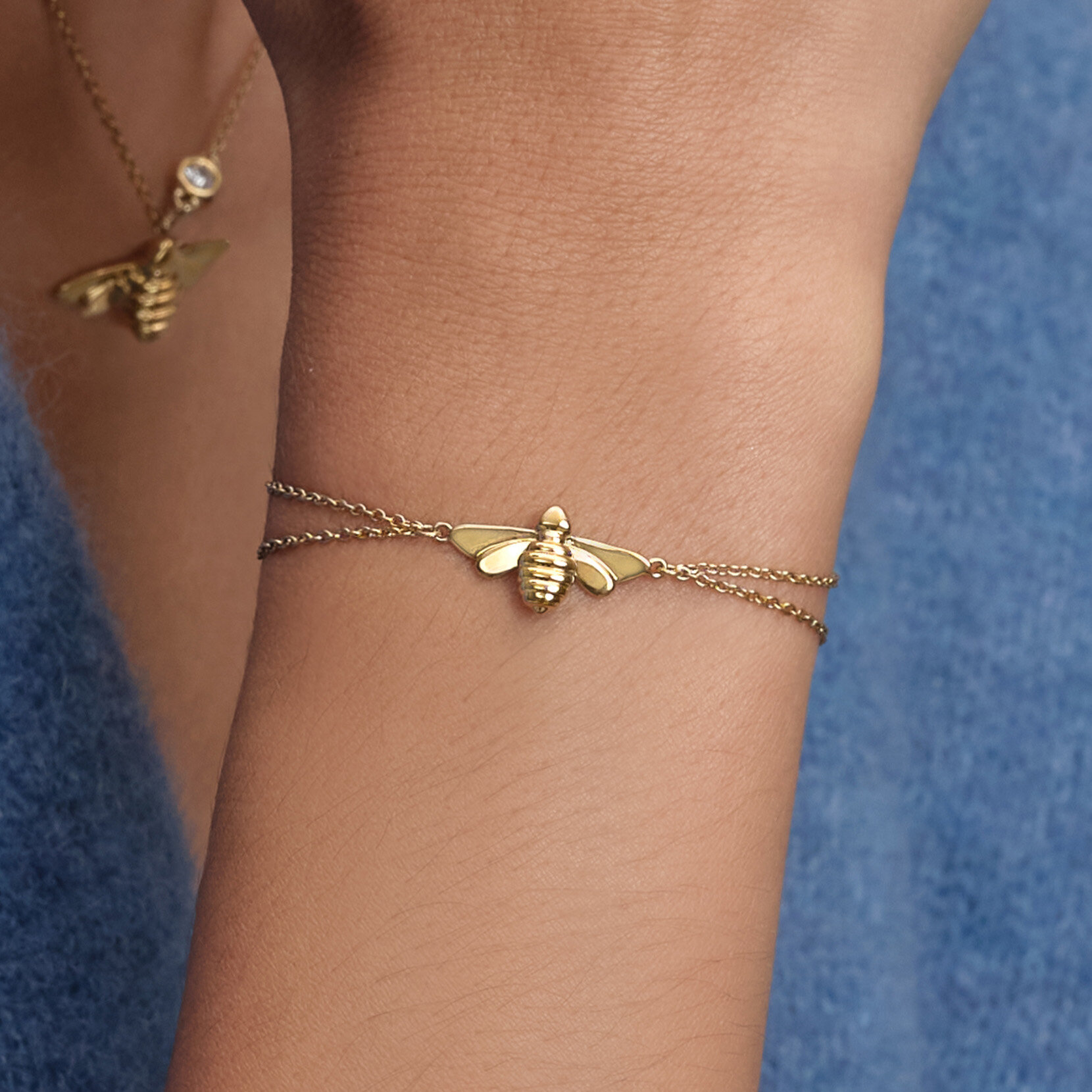 Honey Bee Gold Plated Bracelet