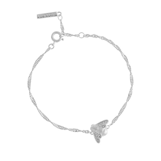 Bracelet Glitter Bee Vintage Twist argent