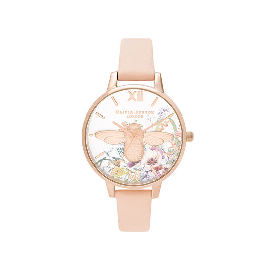 Enchanted Garden Nude Peach & Pale Rose Gold