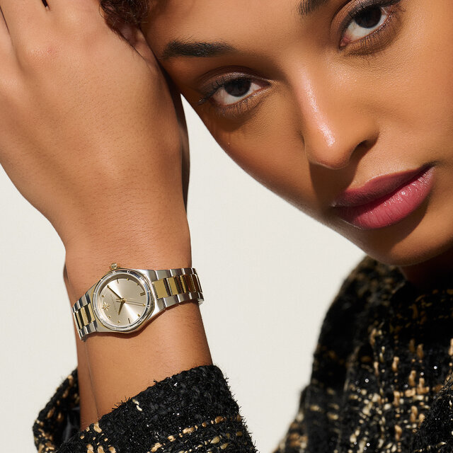 28mm Mini Hexa Neo Gold & Two Tone Bracelet Watch