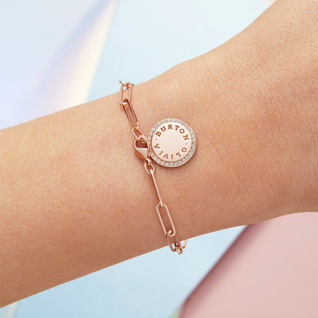 Rose Gold Disc Bracelet