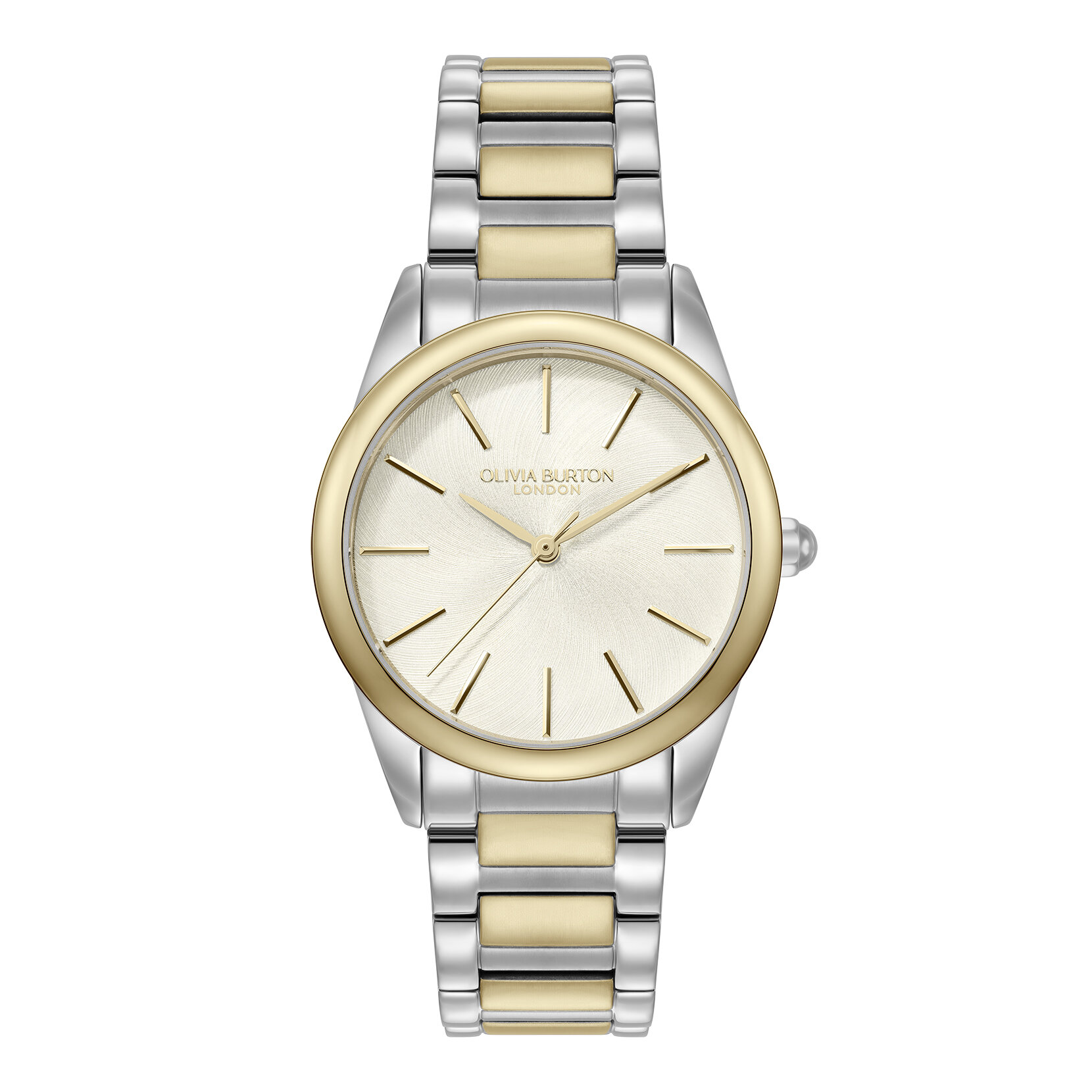 Montre Glowful Ivoire & Bracelet Bicolore 34mm