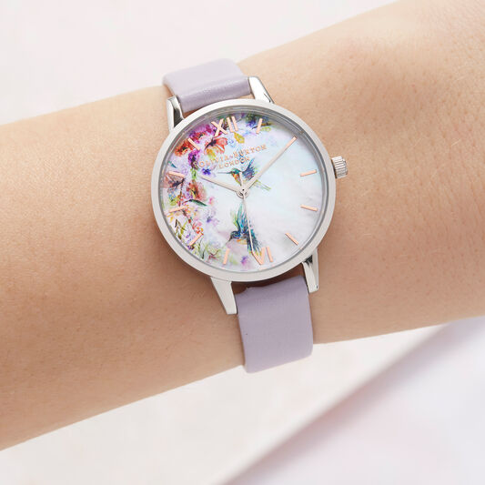 Painterly Prints Parma Violet, Rose Gold & Silver