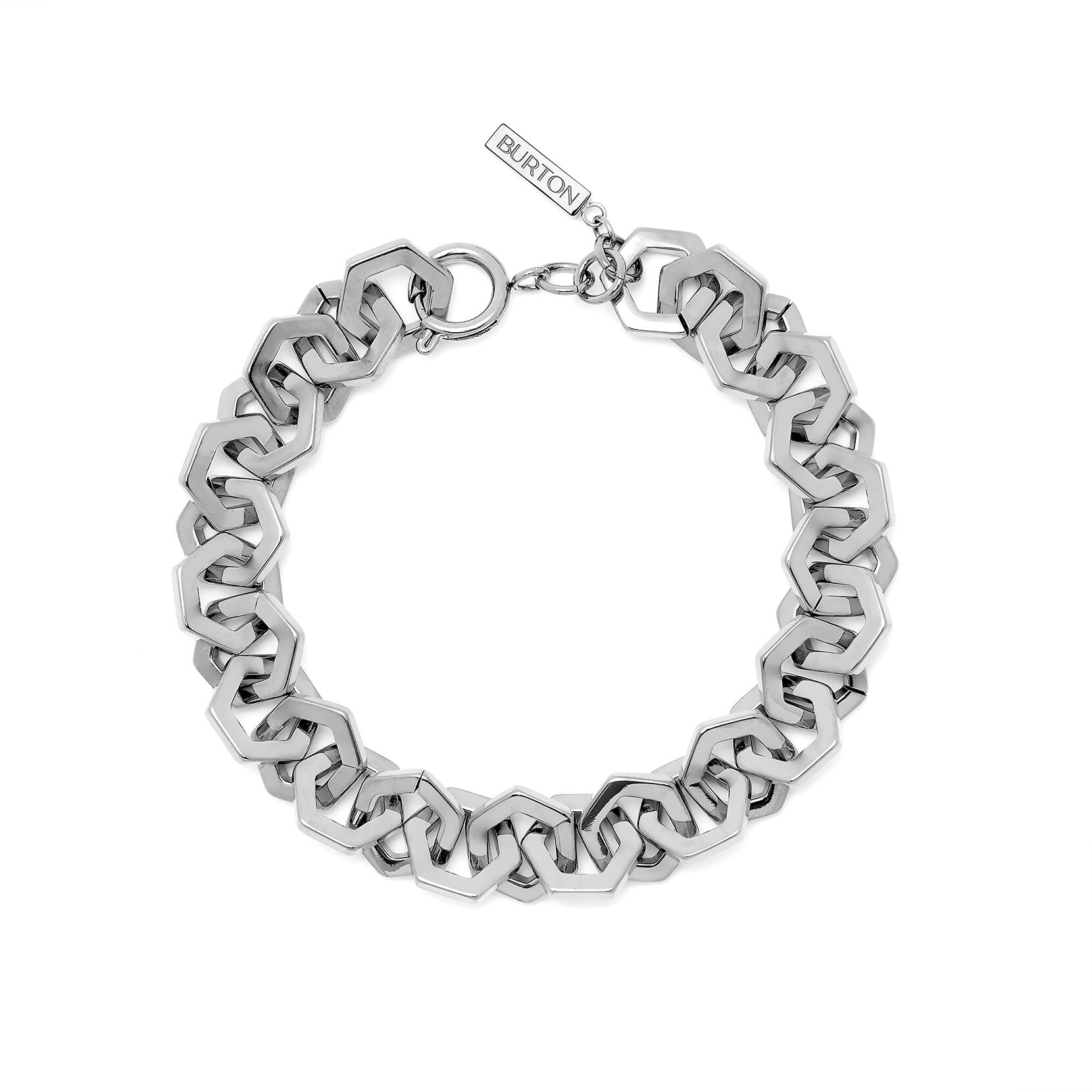 Honeycomb Silver Link Bracelet