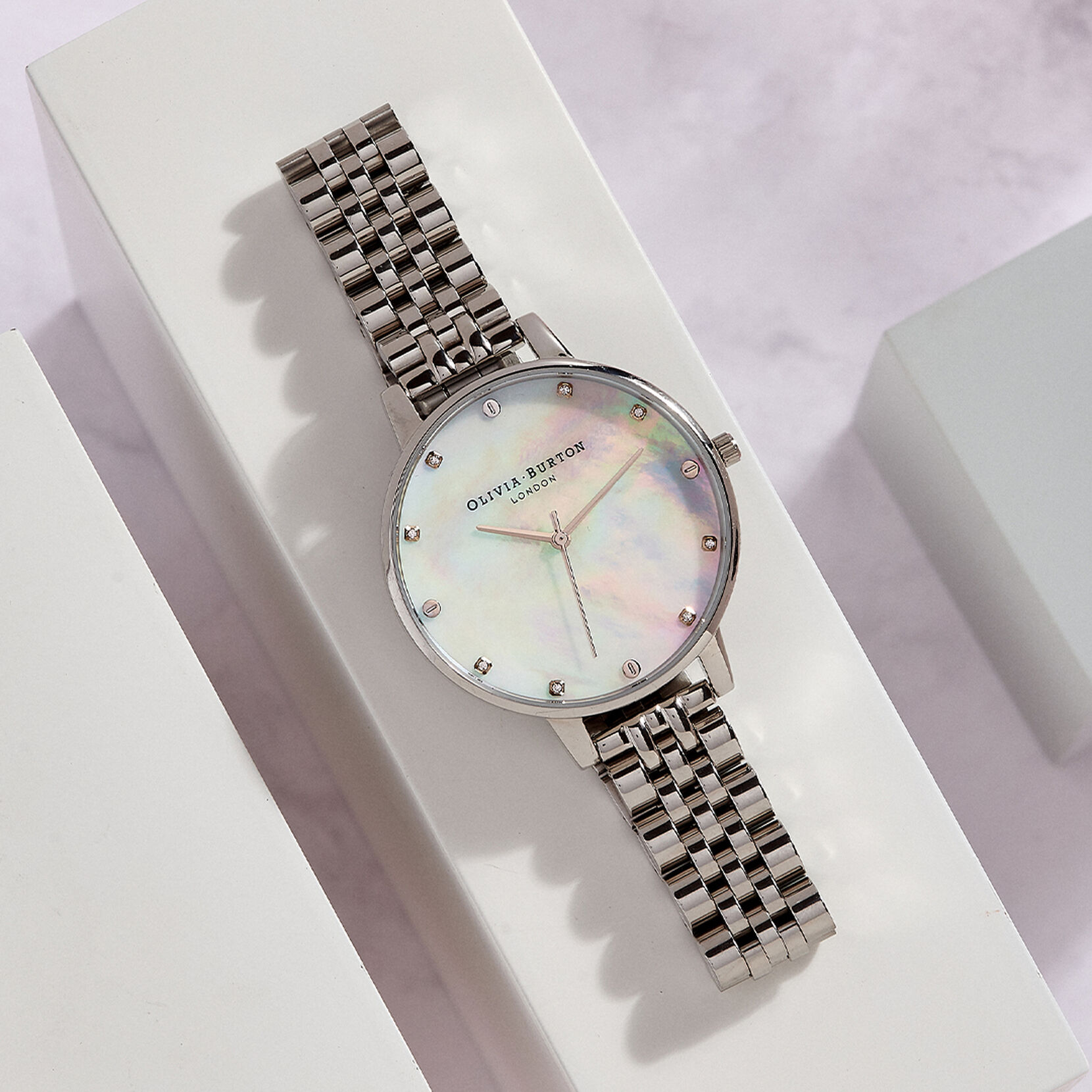 Classics 38mm White & Silver Bracelet Watch