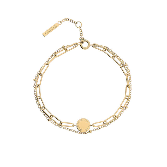 Bracelet multirang Illusion Or