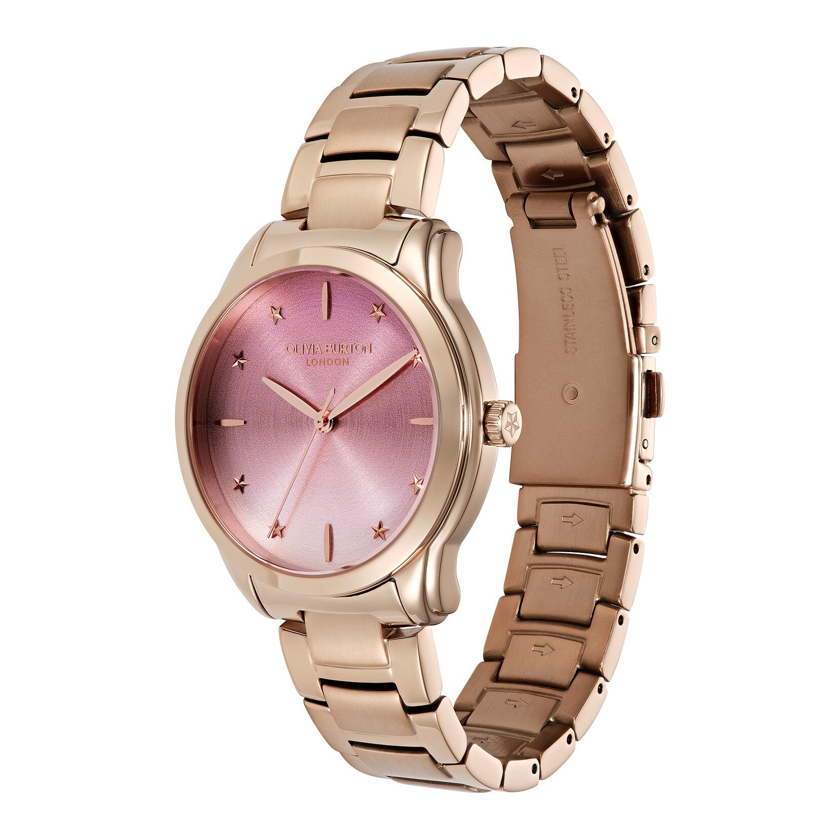 36mm Colourwave Pink Ombre & Rose Gold Bracelet Watch