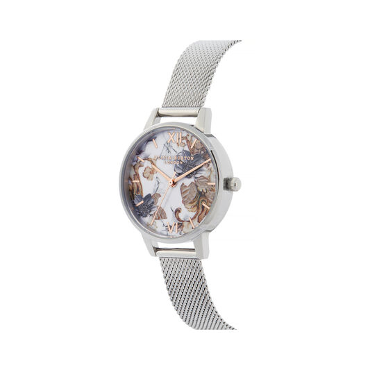 Marble Florals Midi Dial Watch