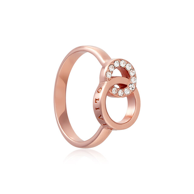 Rose Gold Interlink Ring
