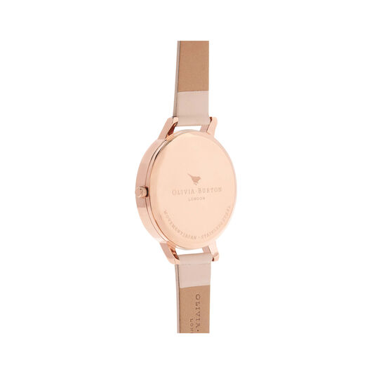 Marble Floral Nude Peach & Rose Gold Watch