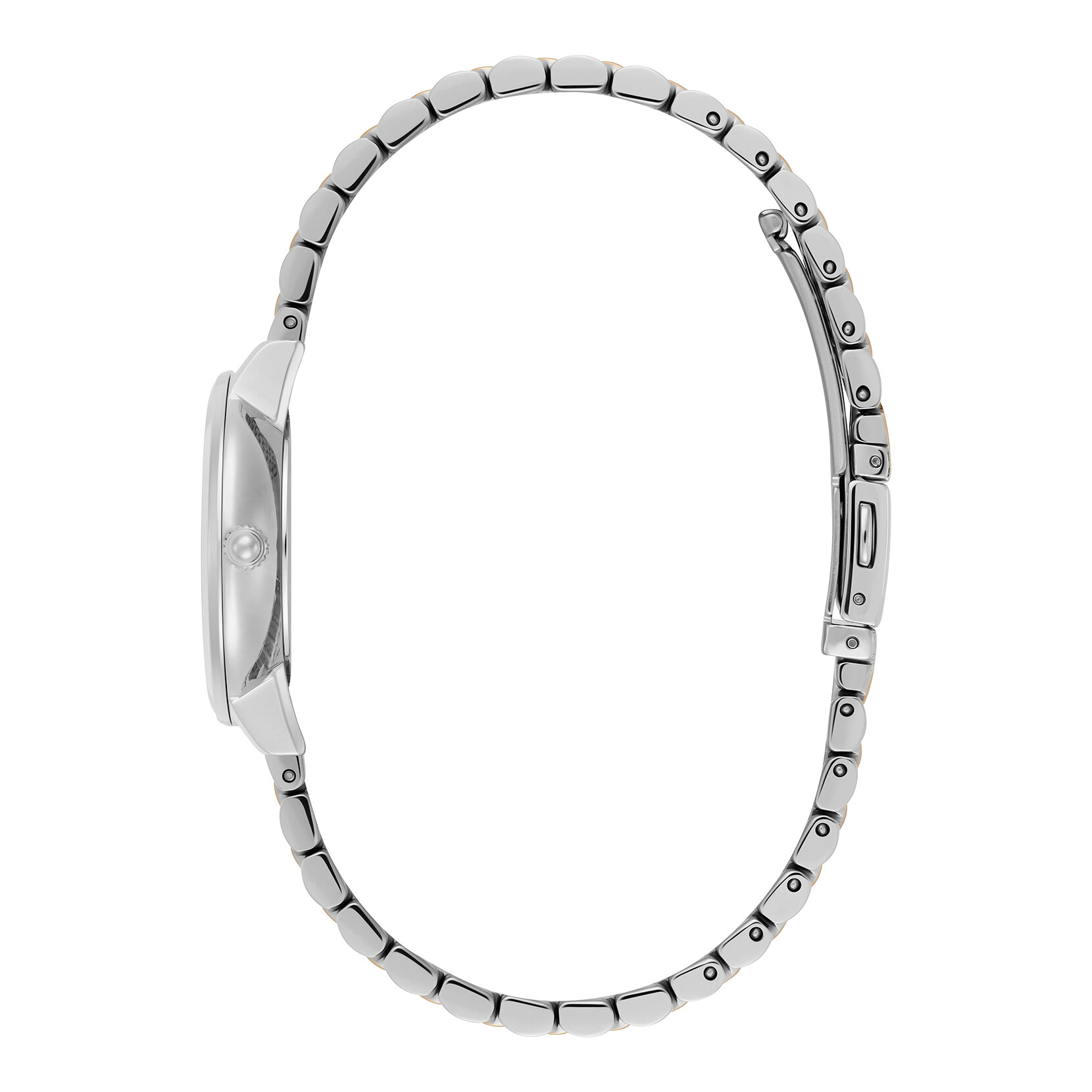 Montre Honeycomb Ultra Fine & Bracelet Gris Tourterelle & Bicolore 28mm