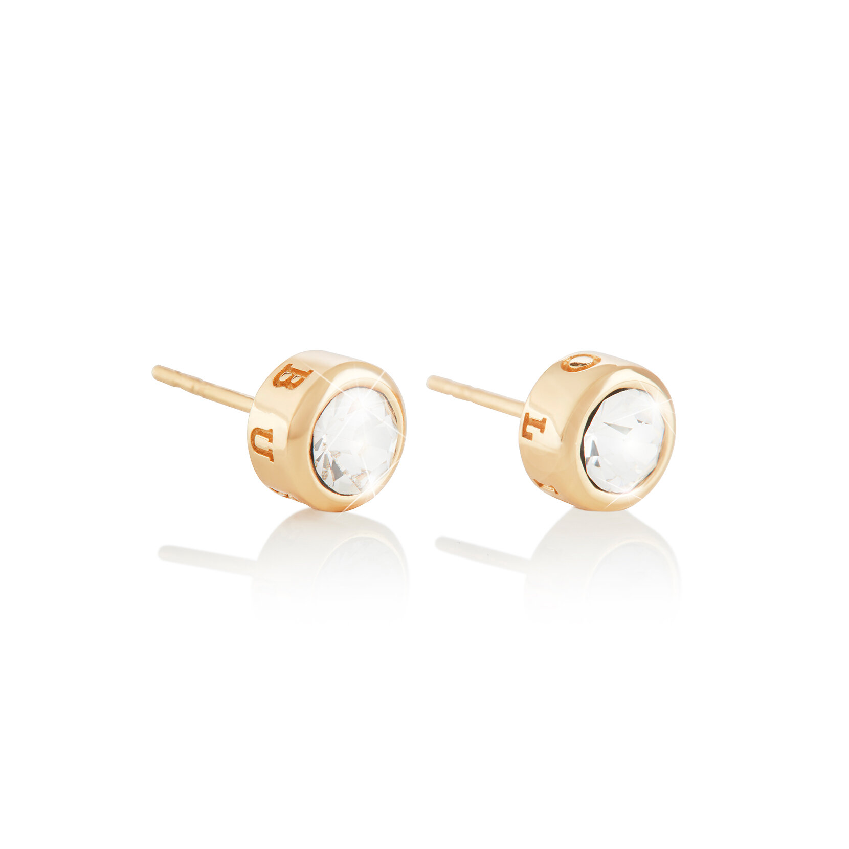 Clous d’oreilles ronds or