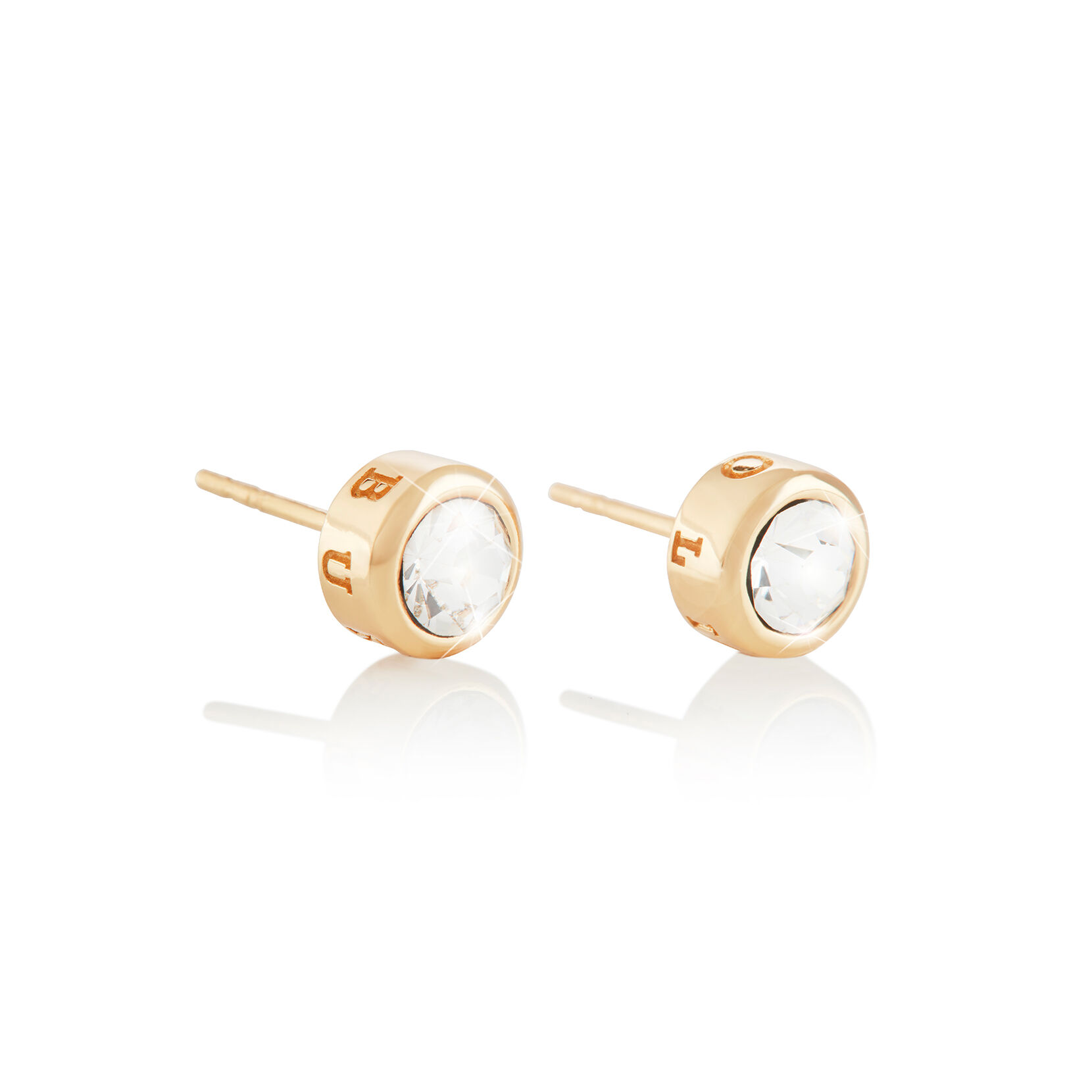Round Stud Earring Gold