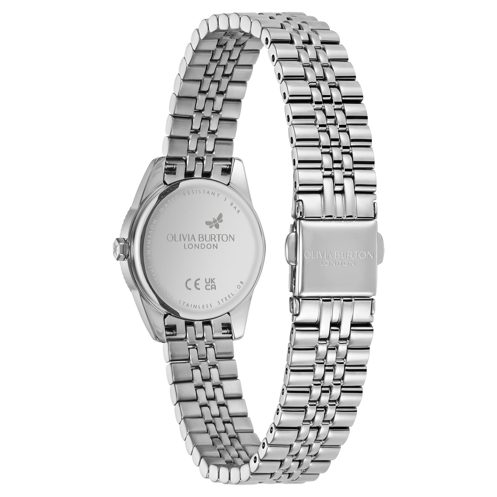 25mm Highbury Trench Coat & Silver Bracelet Watch