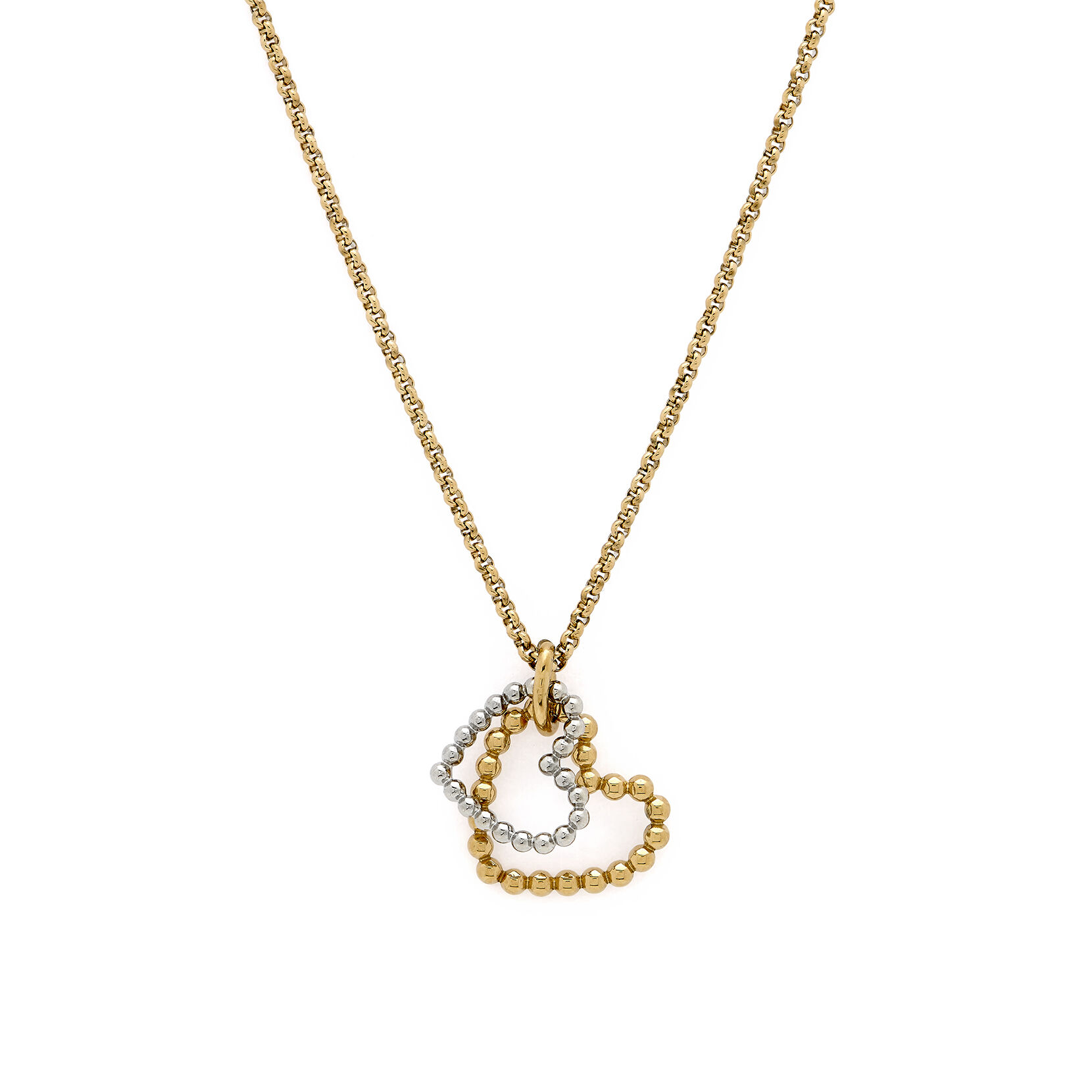 Beaded heart necklace online