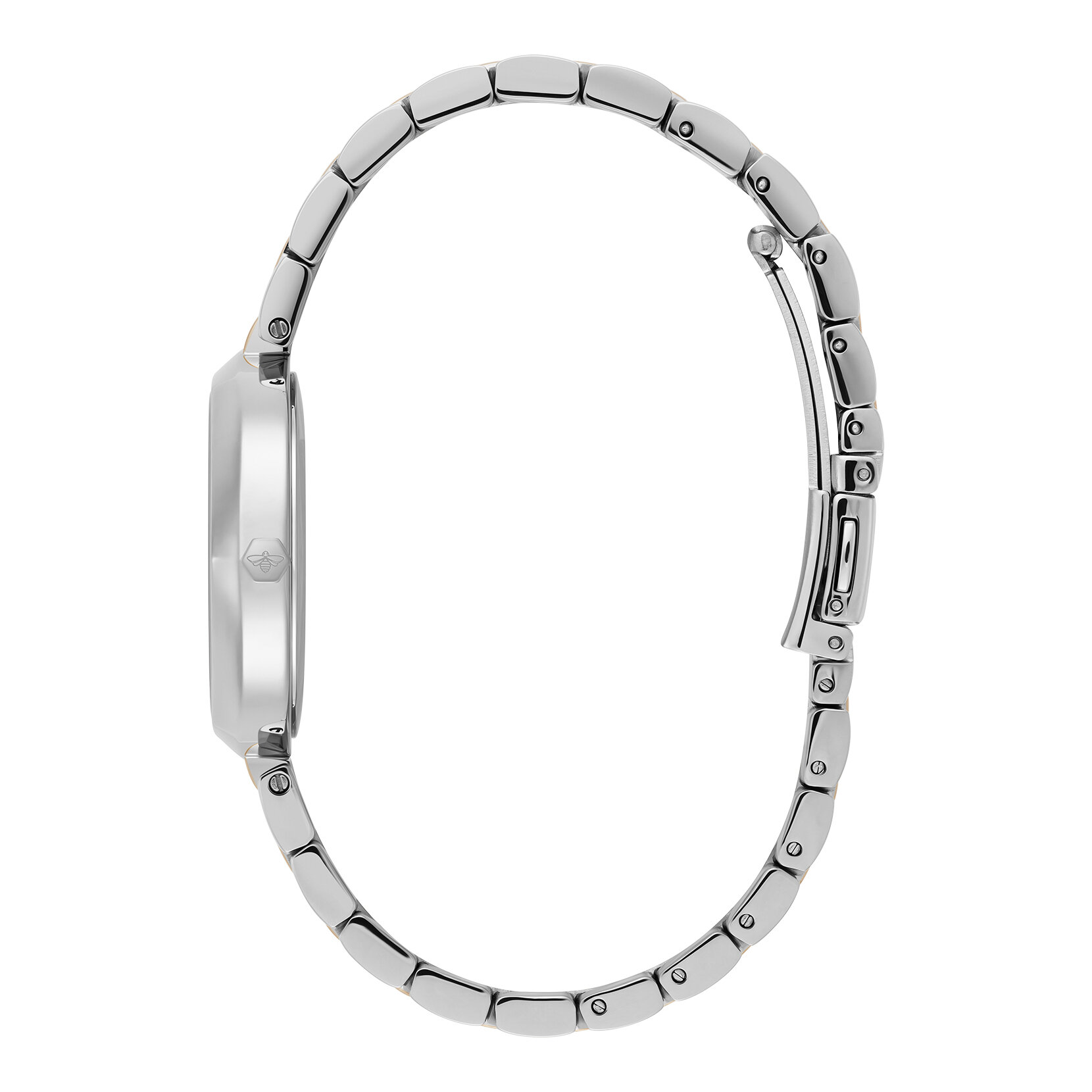 Montre Dimension avec Fermoir en T Bleu Craie & Bracelet Bicolore 32mm