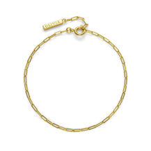 Mini Paperclip Gold Plated Chain Bracelet
