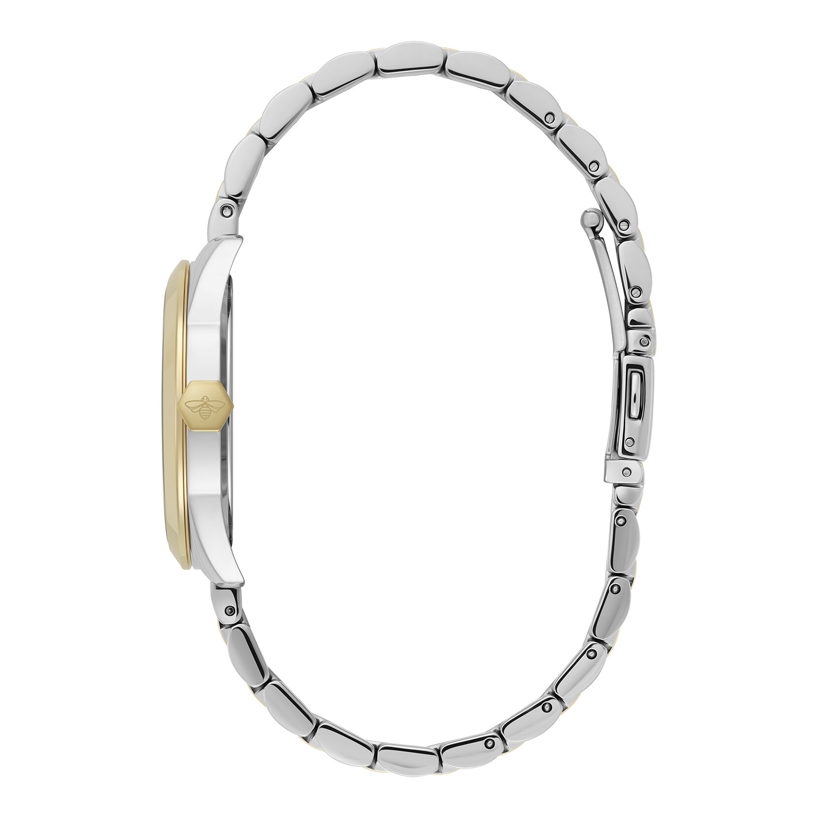Montre Geo Blanc & Bracelet Bicolore 34mm