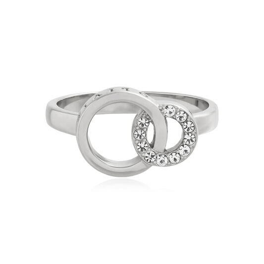Classic Interlinking Circles Silver Ring