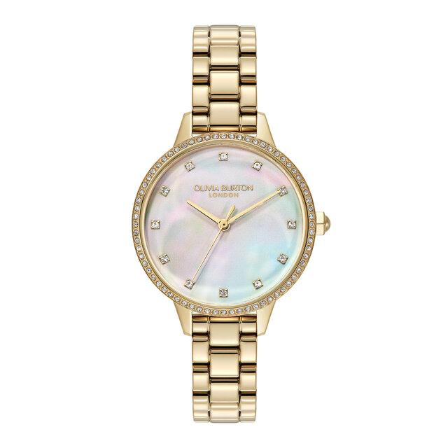 Montre-bracelet Captivate 34 mm en nacre et or
