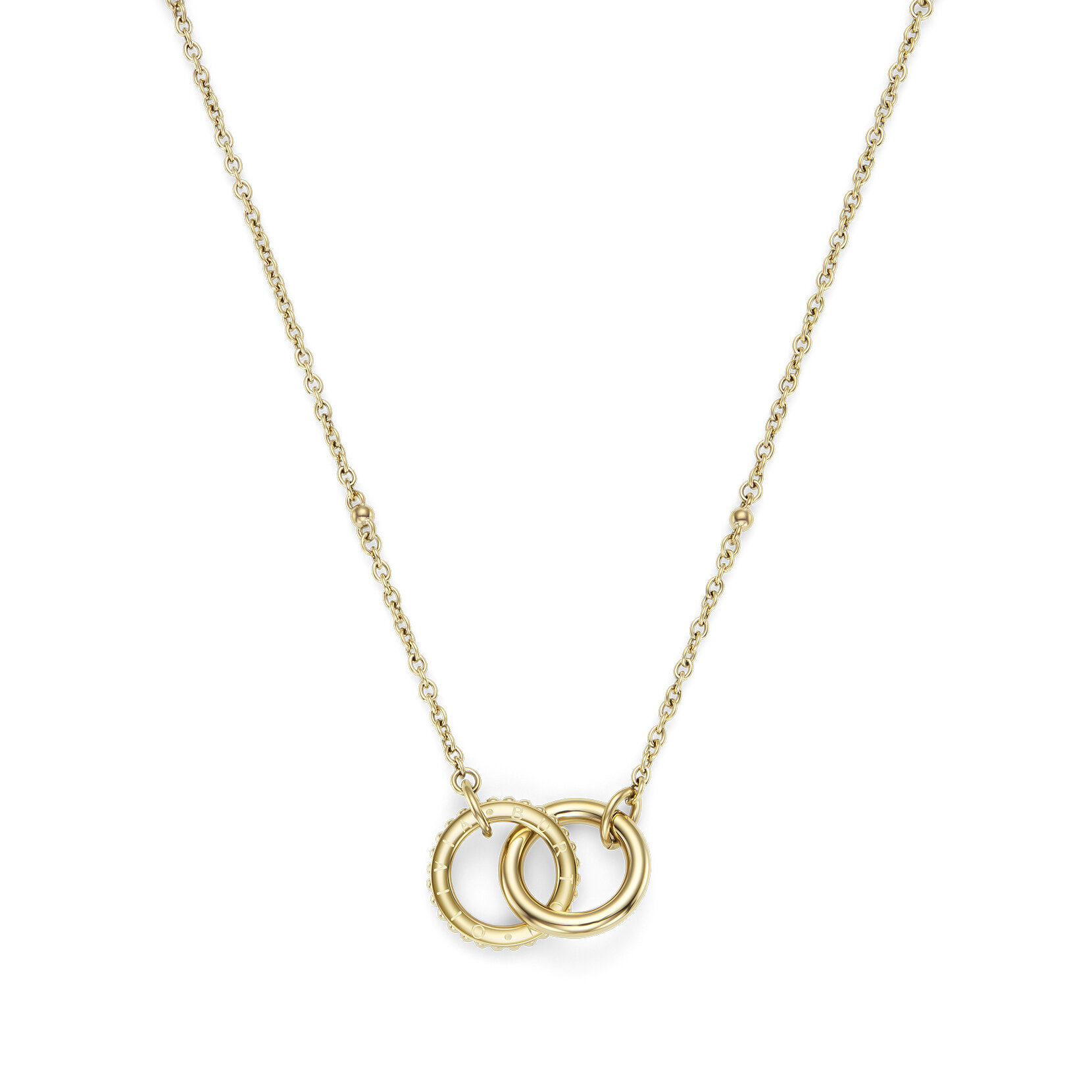 Collier Amity Interlock Or Plaqué