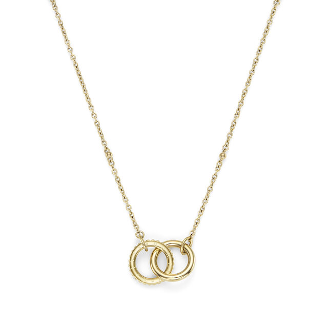 Amity Interlock Gold Plated Necklace